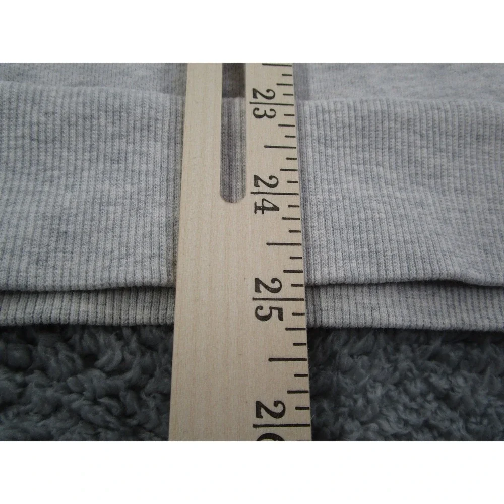 Lululemon Mens Quarter Zip Sweatshirt Heather Gray Fleece Pullover Mock Neck
